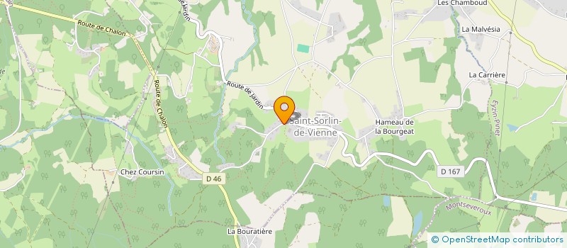 localisation de l'entreprise CRT MENUISERIES ET PROTECTIONS SOLAIRES  SAINT-SORLIN-DE-VIENNE