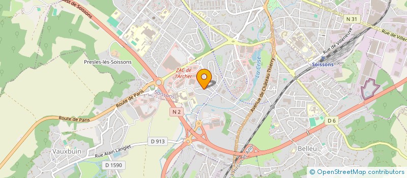 localisation de l'entreprise CRTB à POMMIERS
