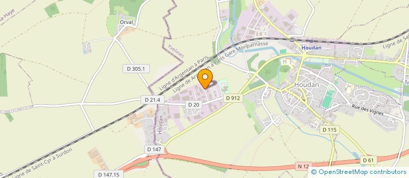 localisation de l'entreprise CRTM à HOUDAN
