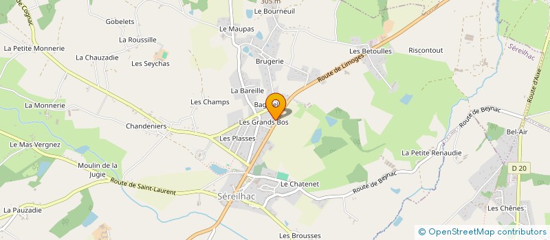 localisation de l'entreprise CRTP à SEREILHAC