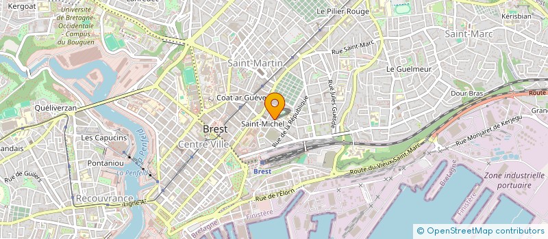 localisation de l'entreprise CRUCET GIORDANO INDIVISION à BREST