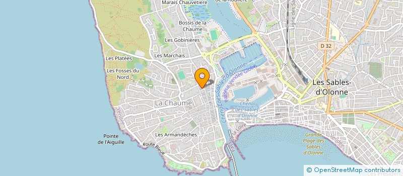 localisation de l'entreprise CRUCHON DEVELOPPEMENT à LES SABLES D'OLONNE