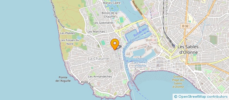 localisation de l'entreprise CRUCHON DEVELOPPEMENT à LES SABLES D'OLONNE