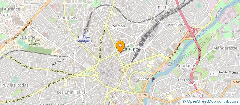 localisation de l'entreprise CRUCIAL MOTORSPORT à LIMOGES