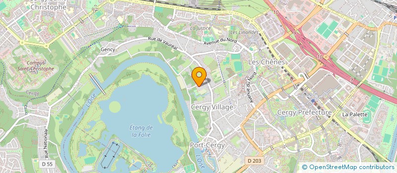 localisation de l'entreprise CRUCIAL WORK  CERGY