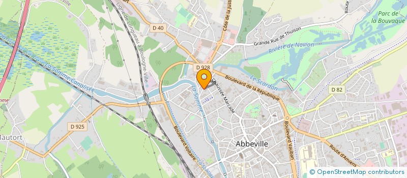 localisation de l'entreprise CRUCIFORMES à ABBEVILLE