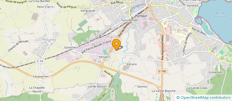 localisation de l'entreprise CRUCKINIMMO  PAIMPOL