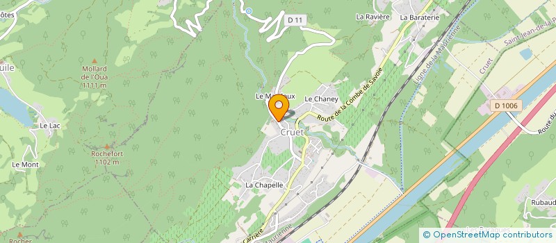 localisation de l'entreprise CRUET CARDIO FIT'  CRUET