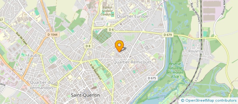 localisation de l'entreprise CRUITS STAFF à SAINT-QUENTIN