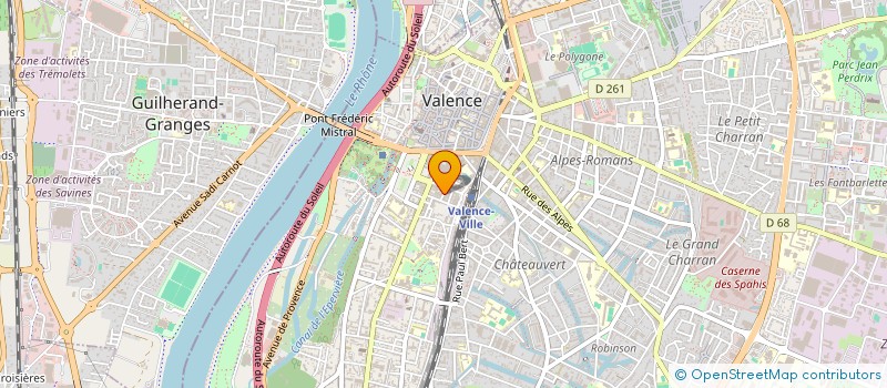 localisation de l'entreprise CRUMIERE & FAUGIER & MAGHAKIAN à VALENCE
