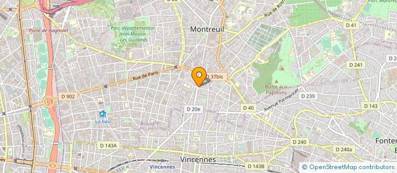 localisation de l'entreprise CRUNAUTA à MONTREUIL