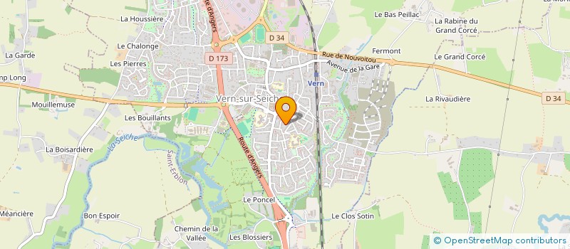 localisation de l'entreprise CRUNCHY  VERN-SUR-SEICHE