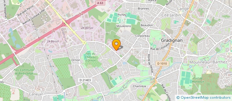 localisation de l'entreprise CRUOVER DISTRIBUTION à GRADIGNAN