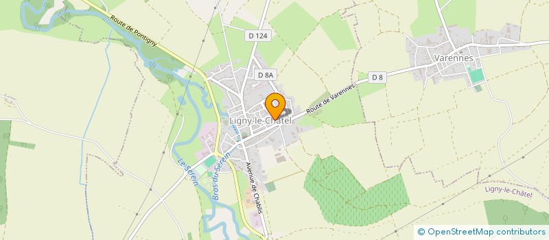 localisation de l'entreprise CRUOZES  LIGNY-LE-CHATEL