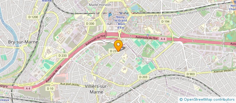 localisation de l'entreprise CRUPEL  VILLIERS-SUR-MARNE