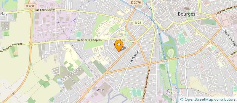 localisation de l'entreprise CRUS ET CEPAGES à BOURGES