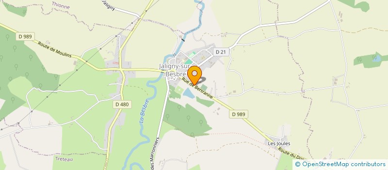 localisation de l'entreprise CRUS ET MERVEILLES  JALIGNY-SUR-BESBRE