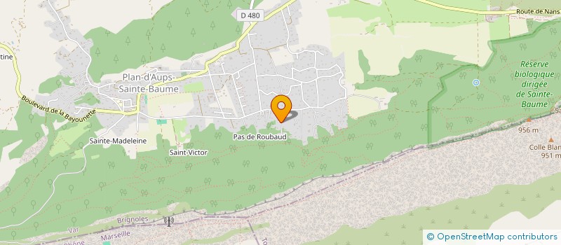 localisation de l'entreprise CRUS ET VIGNOBLE DE FRANCE  PLAN-D'AUPS-SAINTE-BAUME