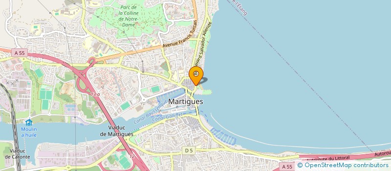 localisation de l'entreprise CRUSH BURGER à MARTIGUES