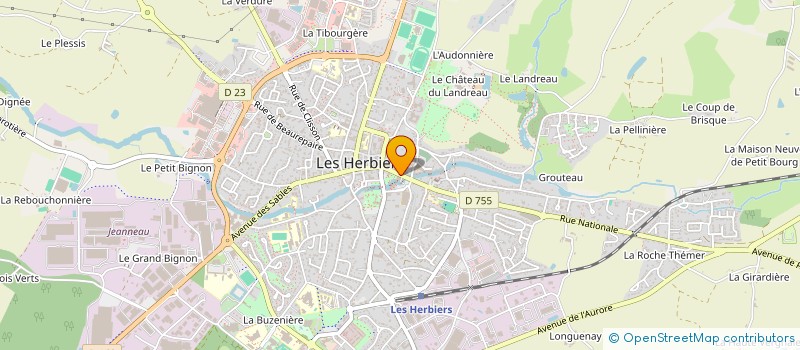 localisation de l'entreprise CRUST'AUTO à LES HERBIERS