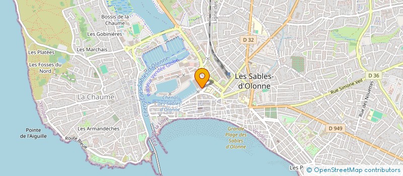 localisation de l'entreprise CRUSTA SEAFOOD  LES SABLES-D'OLONNE