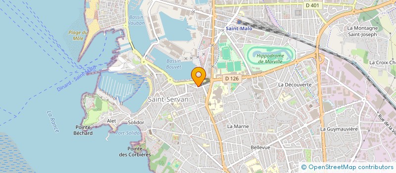 localisation de l'entreprise CRUSTAMER à SAINT-MALO
