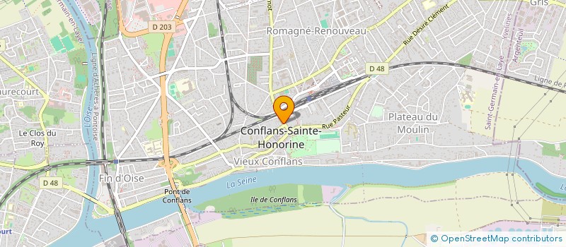 localisation de l'entreprise CRUSTY PIZZA à CONFLANS-SAINTE-HONORINE