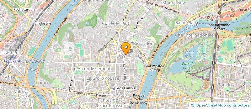 localisation de l'entreprise CRUX  VAL D'OINGT