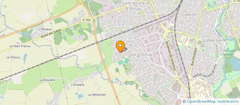 localisation de l'entreprise CRUX à LA ROCHE-SUR-YON