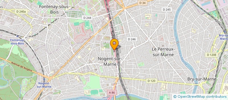 localisation de l'entreprise CRUX CLUB NOGENT ESCALADE  NOGENT-SUR-MARNE