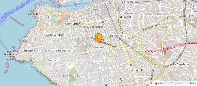 localisation de l'entreprise CRUX INVEST  MARSEILLE