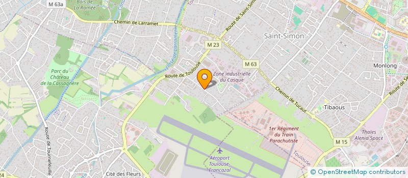 localisation de l'entreprise CRUZ & CIE  CUGNAUX