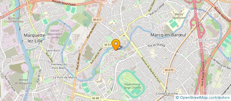 localisation de l'entreprise CRUZ EXPERT à MARCQ-EN-BARŒUL