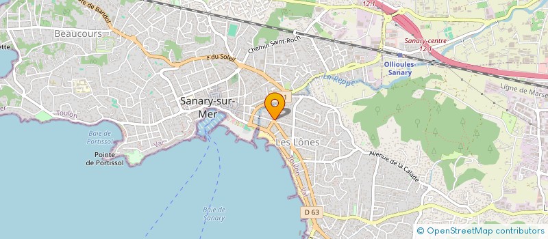 localisation de l'entreprise CRUZ IMMO à SIX-FOURS-LES-PLAGES