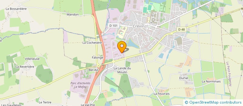 localisation de l'entreprise CRUZ PATRIMOINE  CREVIN