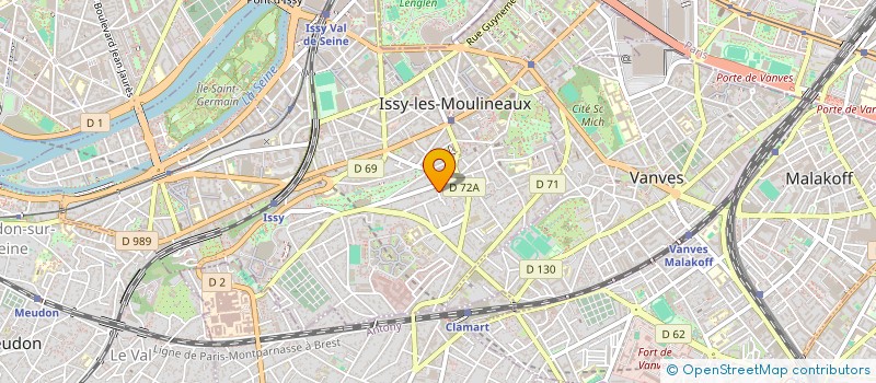 localisation de l'entreprise CRUZ RENOVATION à ISSY-LES-MOULINEAUX