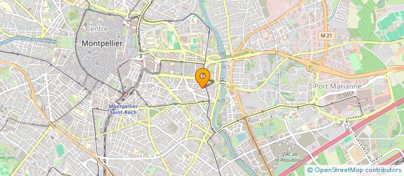 localisation de l'entreprise CRUZ RODIER à MONTPELLIER