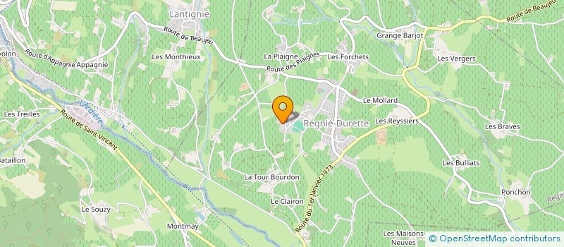 localisation de l'entreprise CRUZADO GABY  REGNIE-DURETTE