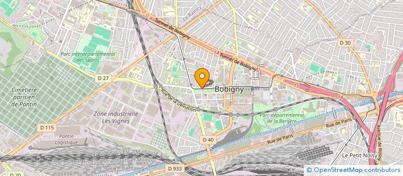 localisation de l'entreprise CRV BATIMENT à BOBIGNY