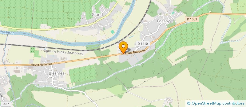 localisation de l'entreprise CRV METAUX  MONTMIRAIL