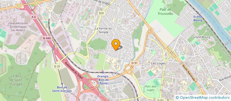 localisation de l'entreprise CRVI à RIS-ORANGIS