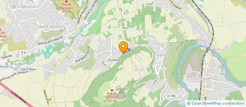 localisation de l'entreprise CRX  VEYRE-MONTON