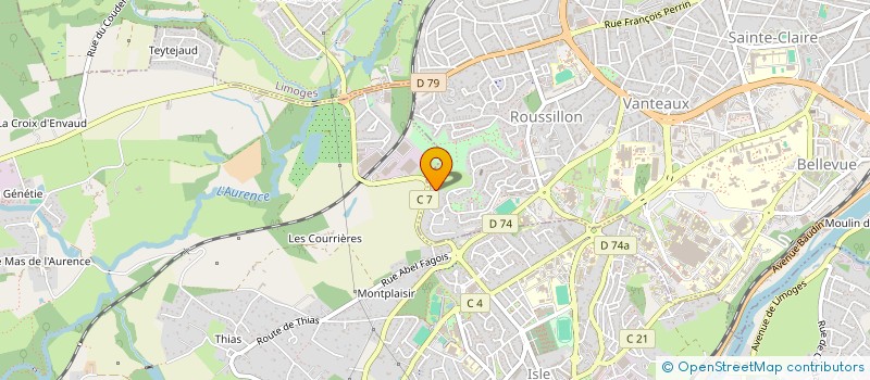 localisation de l'entreprise CRX ELEC à LIMOGES
