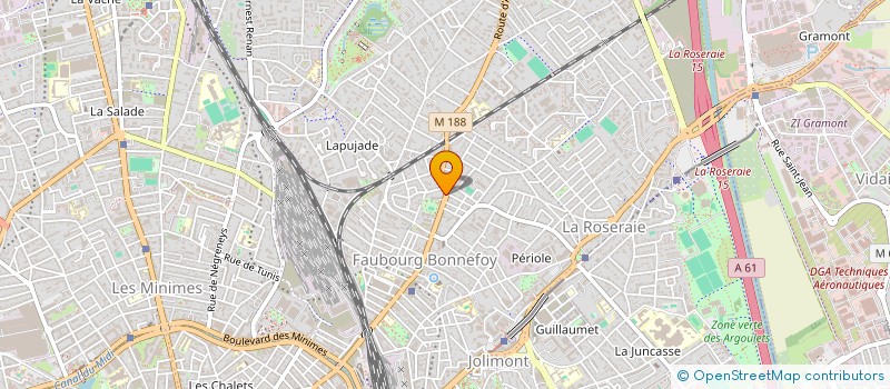 localisation de l'entreprise CRX SUD à TOULOUSE