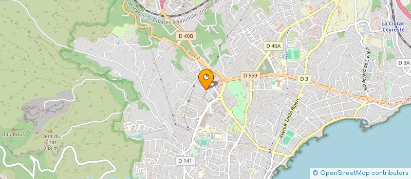 localisation de l'entreprise CRY  LA CIOTAT