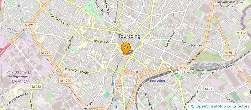 localisation de l'entreprise CRY-O-SPA à TOURCOING