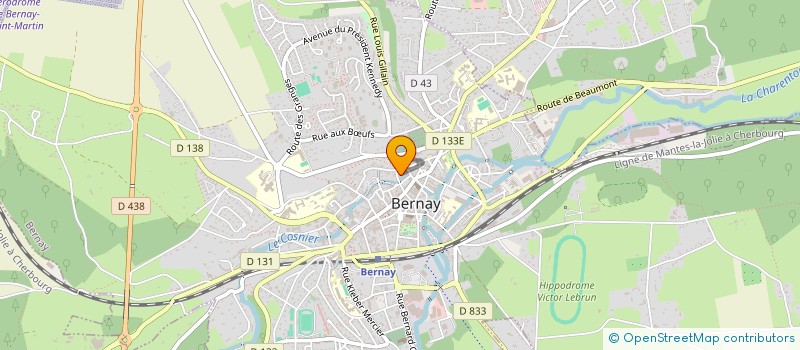 localisation de l'entreprise CRYLL  BERNAY