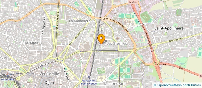 localisation de l'entreprise CRYO DES DUCS à DIJON