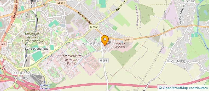 localisation de l'entreprise CRYO FAUVERGUE à VILLENEUVE-D'ASCQ