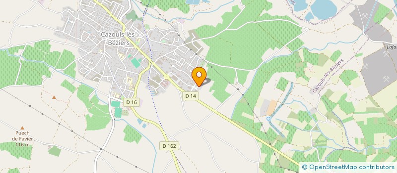 localisation de l'entreprise CRYO-INFO à CAZOULS-LES-BEZIERS